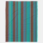 Groovy Gestreepte Vintage Retro Strepen Fleece Deken (Voorkant)