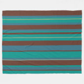 Groovy Gestreepte Vintage Retro Strepen Fleece Deken (Voorkant (Horizontaal))