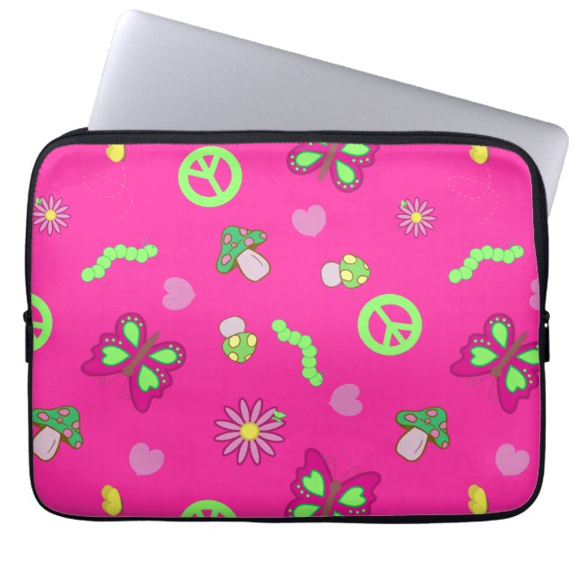 Groovy gevoel  laptop sleeve (Voorkant)