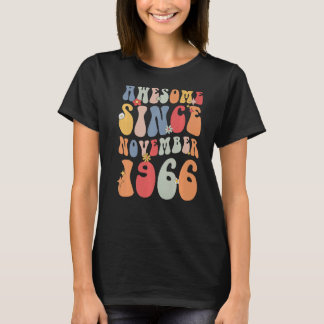 Groovy Geweldige sinds november 1966 Retro 56th T-shirt
