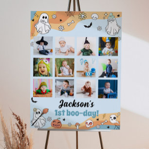 Groovy Ghost eerste jaar foto mijlpaal teken Poster