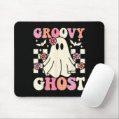 Groovy Ghost Halloween Ghost Kostuum Retro Groovy Muismat (Met muis)
