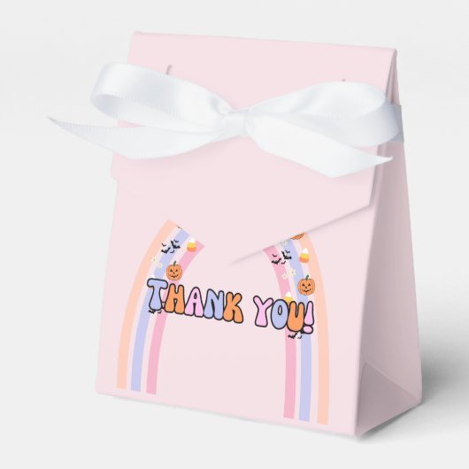 Groovy Ghost Halloween gunstboxen Bedankdoosjes (Voorkant Zijde)