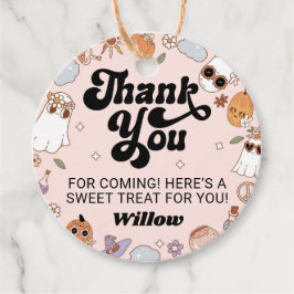 Groovy Ghost Halloween Party Dank u Bedankjes Labels