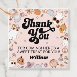 Groovy Ghost Halloween Party Dank u Bedankjes Labels