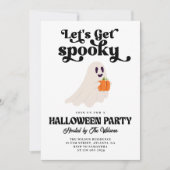 Groovy Ghost Let's Get Spooky Halloween Kaart (Voorkant)