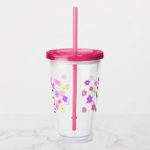 Groovy Ghost met bloemen Acryl Drinkbeker (Rechts)