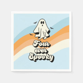groovy Ghost retro Halloween Four Ever Spooky Servet