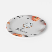 Groovy Ghost retro Halloween Papieren Bordje (Gekanteld)