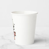 groovy Ghost retro Halloween Spooky One Birthday Papieren Bekers (Links)