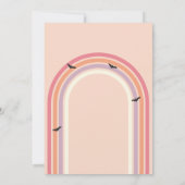 groovy Ghost retro Halloween Spooky Vibes Birthday Kaart (Achterkant)