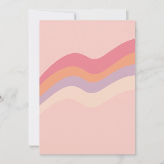 groovy Ghost retro Halloween Two Spooky Birthday Kaart (Achterkant)