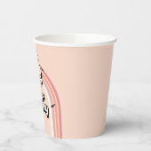 groovy Ghost retro Halloween Two Spooky Birthday Papieren Bekers (Links)