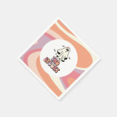 groovy Ghost retro Halloween Two Spooky Birthday Servet (Hoek)