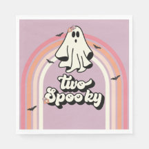 groovy Ghost retro Halloween Two Spooky Birthday
