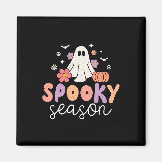 Groovy Ghost Spooky Season Magneet (Voorkant)