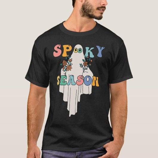 Groovy Ghost Spooky Season T-shirt (Voorkant)