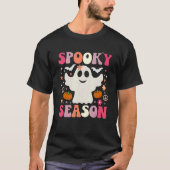 Groovy Ghost Spooky Season T-shirt (Voorkant)