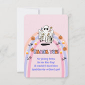 Groovy Ghost Trick or treat Halloween Bedankkaart (Voorkant)