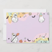 Groovy Ghost Verjaardag Foto Dank je kaart (Achterkant)