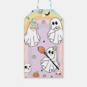 Groovy Ghost Verjaardagsfeestje Dank u Label Cadeaulabel (Achterkant)