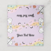 Groovy Ghost Verjaardagsplaats Kaart Plaatskaartje (Buitenkant ongevouwen)