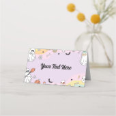 Groovy Ghost Verjaardagsplaats Kaart Plaatskaartje (Voorkant)