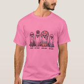 Groovy Ghosts Halloween T-shirt Retro Psychedelic (Voorkant)