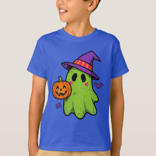 Groovy Ghoul: Retro Halloween Geest 👻🎃 T-shirt