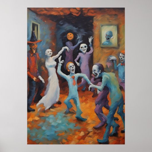Groovy Ghouls & Wicked Witches | Halloweendans Poster (Voorkant)