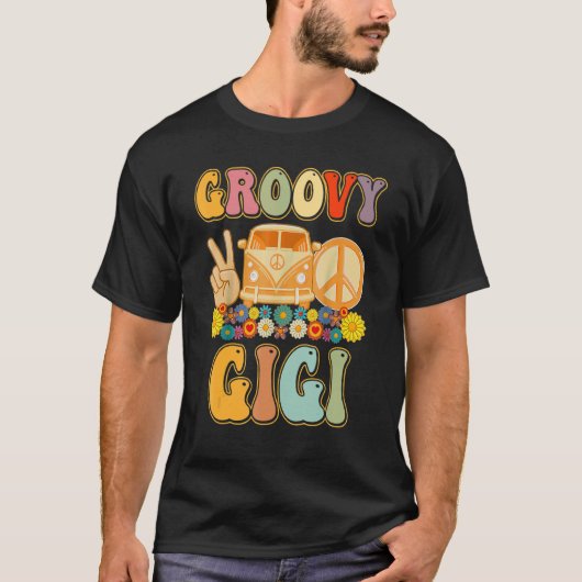 Groovy Gigi Retro Matching Family Baby shower Moth T-shirt (Voorkant)