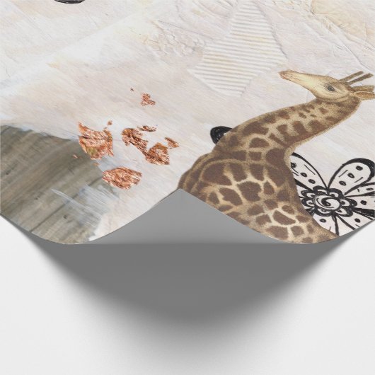 Groovy Giraffe Cadeaupapier (Hoek)