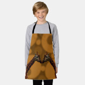 Groovy Giraffe Liefde, Kinder Full Print Schort (Gedragen)