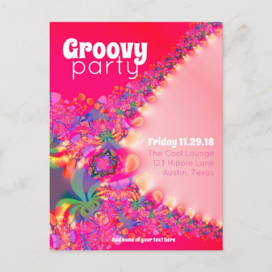 Groovy Girls Party Invitation Briefkaart (Voorkant)