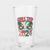 Groovy Girls Trip 2024 Weekend Zomer Strand  Glas (Voorkant)