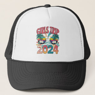 Groovy Girls Trip 2024 Weekend Zomer Strand  Trucker Pet