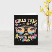 Groovy Girls Trip Punta Cana 2025 Bijpassende zome Kaart (Gele Bloem)