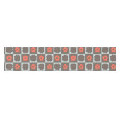 Groovy Girly Psychedelic Checkerboard, Y2K Korte Tafelloper (Horizontaal)