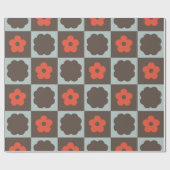 Groovy Girly Psychedelic Checkerboard, Y2K Wrappin Cadeaupapier (Vlak)