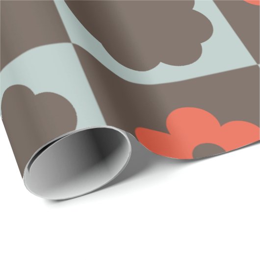 Groovy Girly Psychedelic Checkerboard, Y2K Wrappin Cadeaupapier (Rol Hoek)