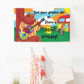 Groovy Gitaar Beer Persoonlijke Banner (Insitu)