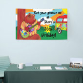 Groovy Gitaar Beer Persoonlijke Banner (Beurs)