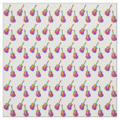 Groovy gitaar patroon stof (Swatch)