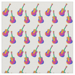 Groovy gitaar patroon stof