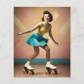Groovy Glide: Retro ritmes op Schaatsen wielen (Voorkant)
