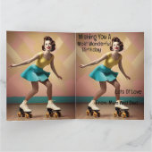 Groovy Glide: Retro ritmes op Schaatsen wielen Kaart (Binnen)