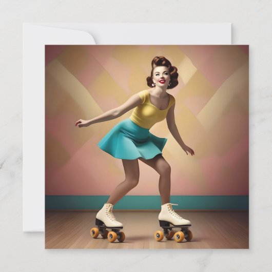 Groovy Glide: Retro ritmes op Schaatsen wielen Save The Date (Achterkant)