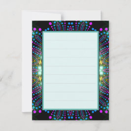 Groovy Glow Blacklight Bat Mitzvah Dank je V2 Bedankkaart