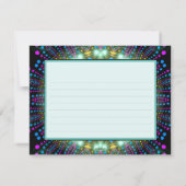 Groovy Glow Blacklight Bat Mitzvah Hartelijk dank, Bedankkaart (Achterkant)