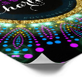 Groovy Glow Blacklight Feest Signalerings Poster (Hoek)